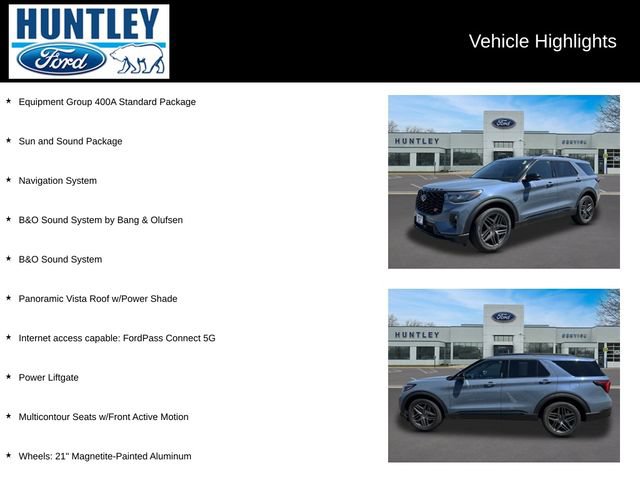 Certified 2025 Ford Explorer ST w/ Sun And Sound Package AWD/4WD image 2