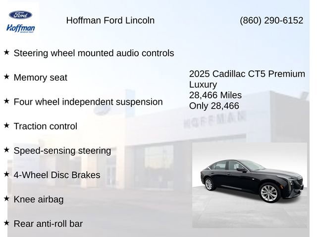 Used 2025 Cadillac CT5 Premium Luxury w/ Sun And Sound Package AWD/4WD image 20