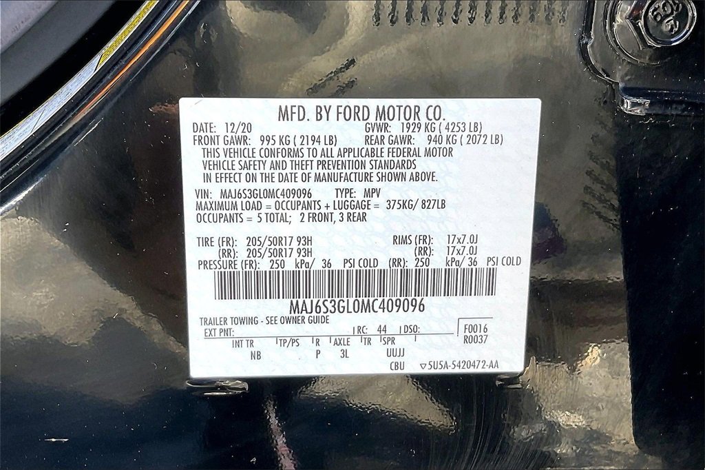 Certified 2021 Ford EcoSport SE w/ SE Appearance Package image 31