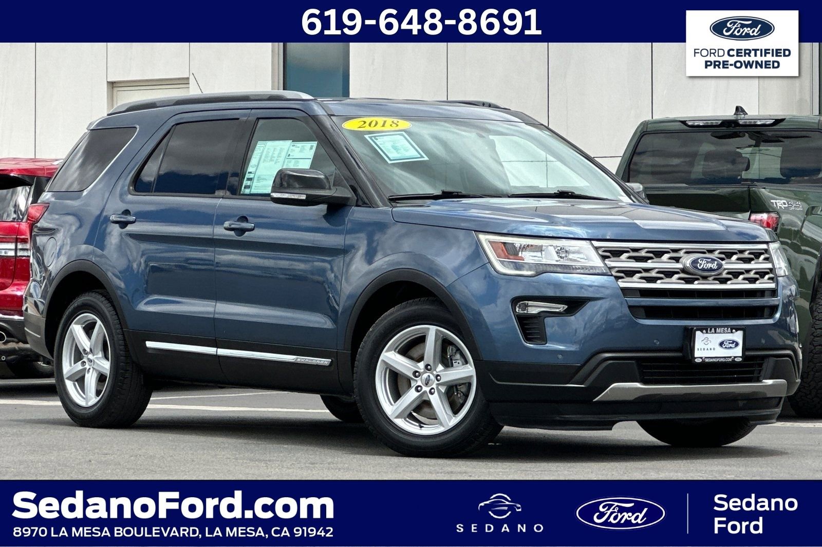 Certified 2018 Ford Explorer XLT w/ Equipment Group 202A