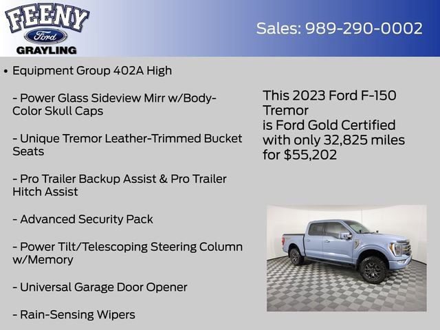Certified 2023 Ford F150 Tremor w/ Equipment Group 402A High image 19