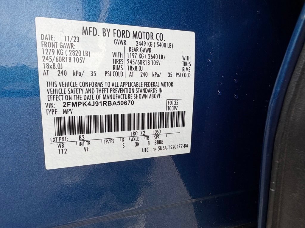 Certified 2024 Ford Edge SEL AWD/4WD image 50