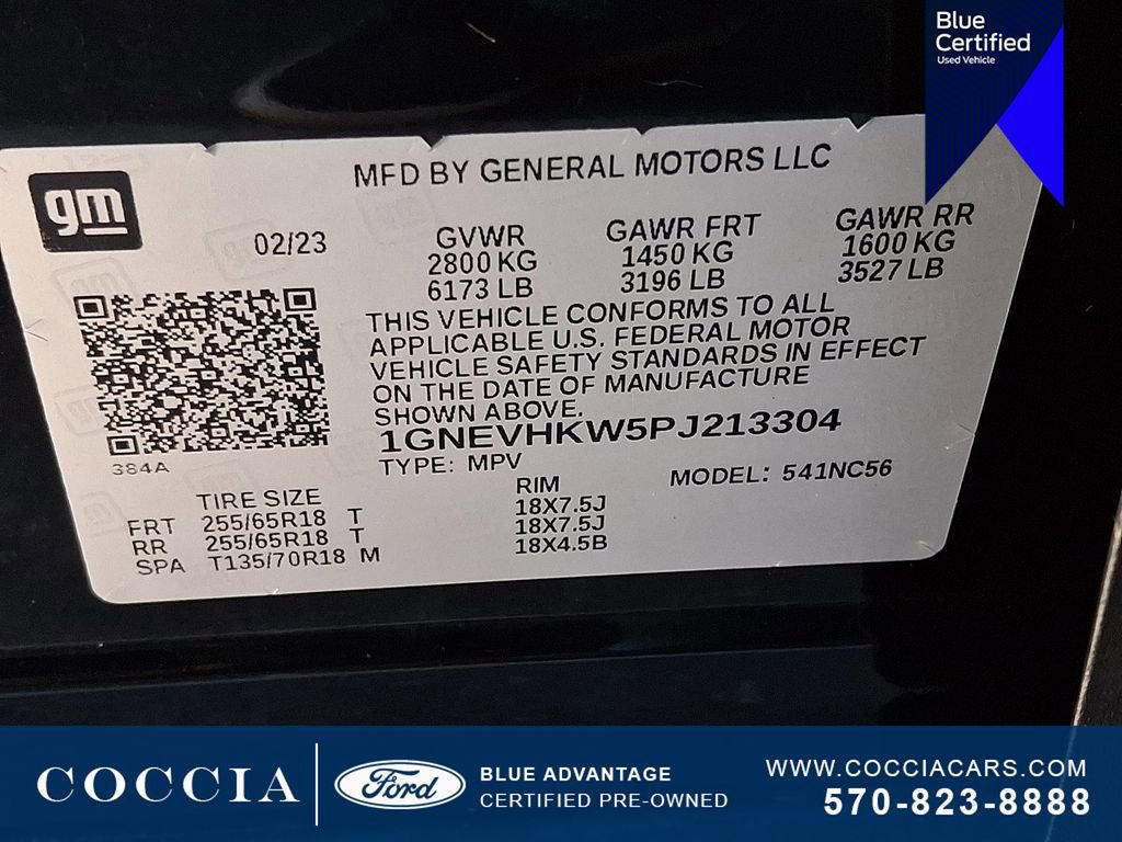 Used 2023 Chevrolet Traverse LT w/ LPO, Floor Liner Package image 27