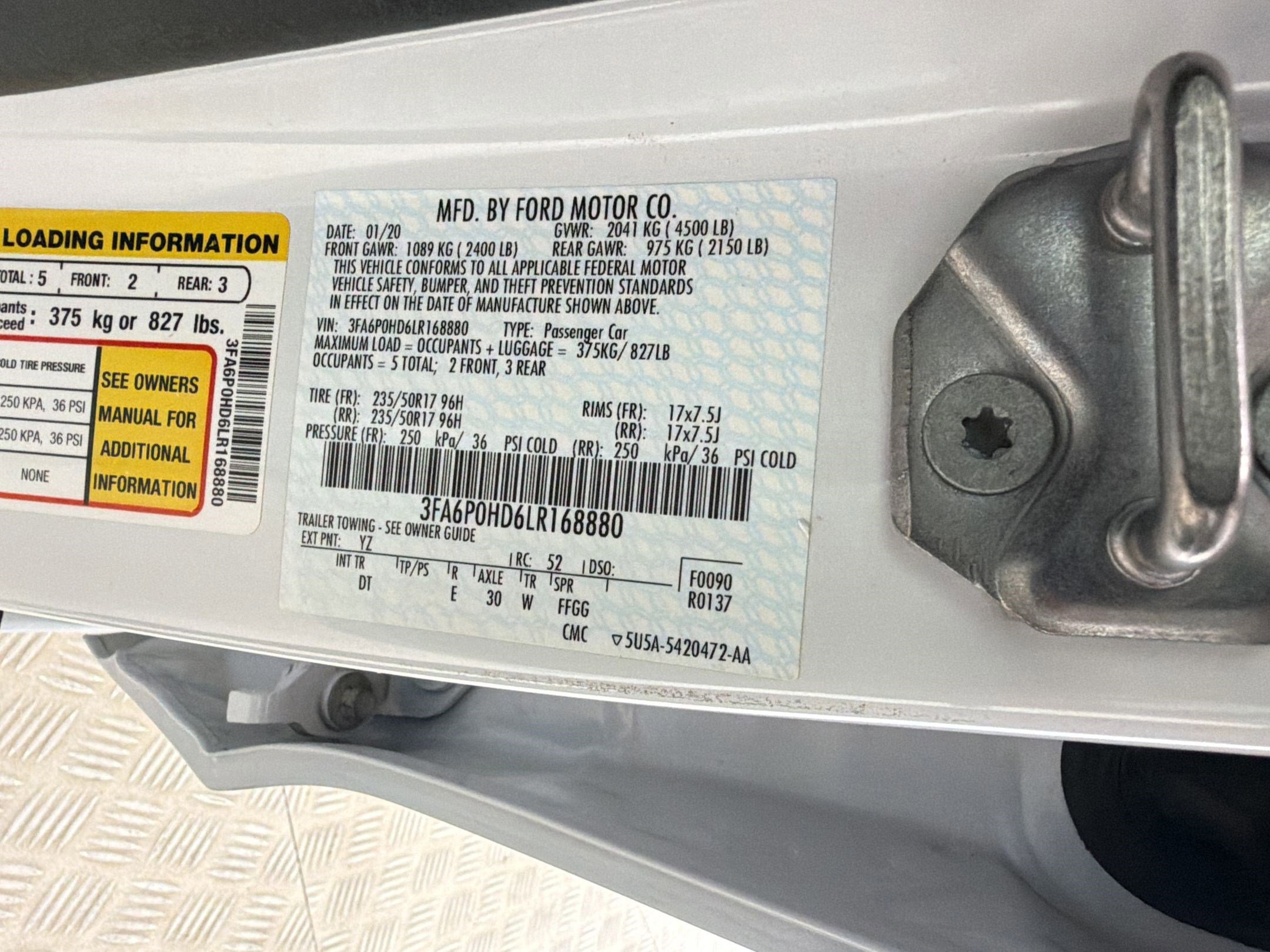 Certified 2020 Ford Fusion SE image 19