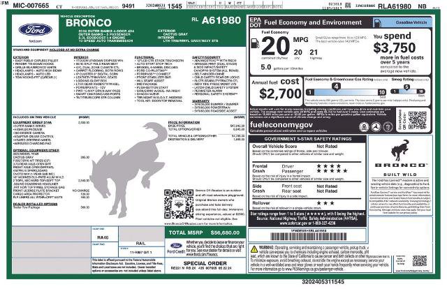 Certified 2024 Ford Bronco Outer Banks AWD/4WD image 2