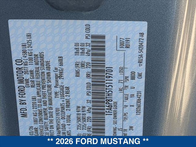 Certified 2026 Ford Mustang Premium RWD image 23