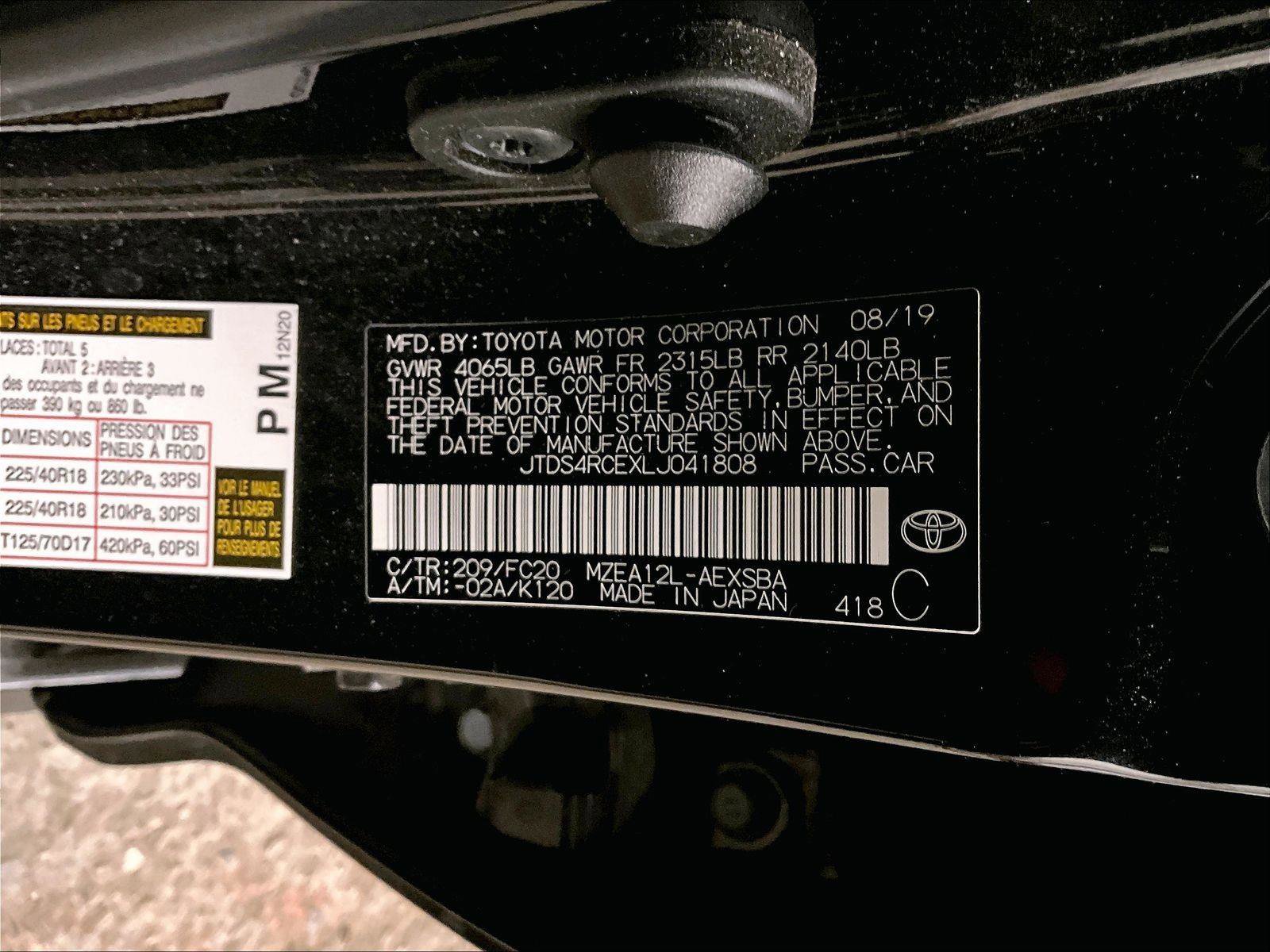 Used 2020 Toyota Corolla SE FWD image 32
