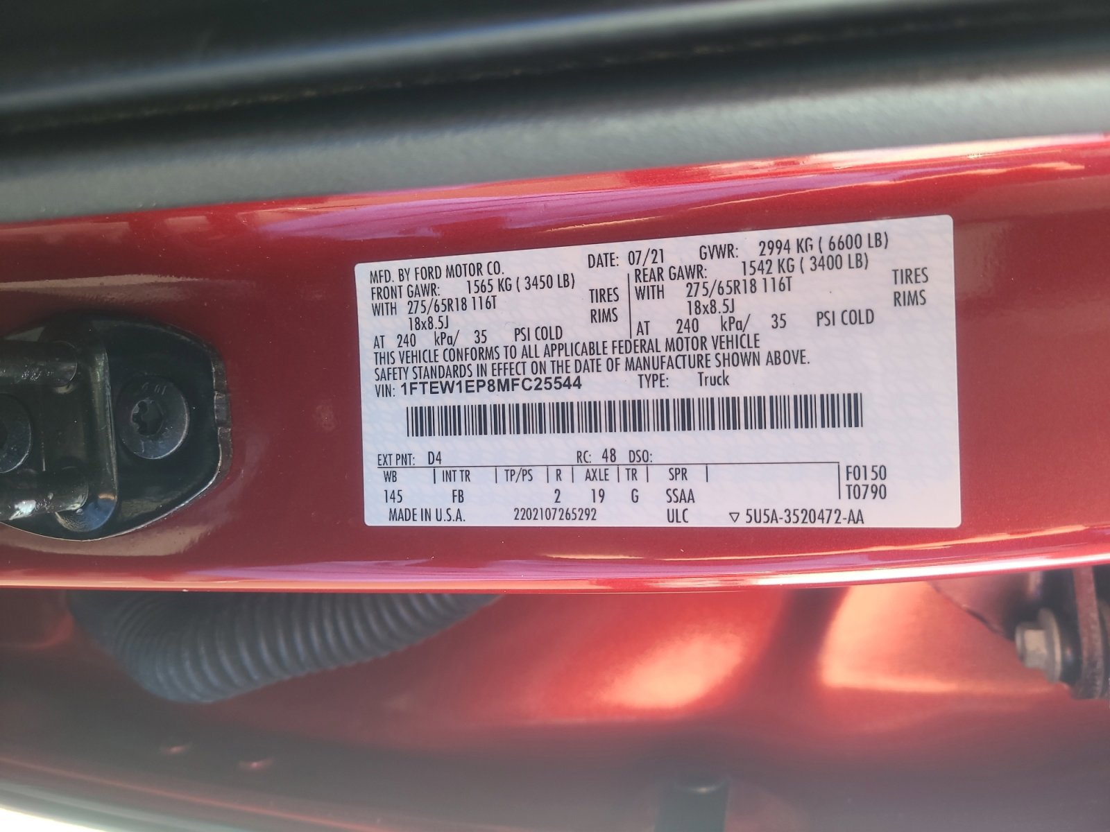 Certified 2021 Ford F150 XLT w/ Equipment Group 302A High image 25