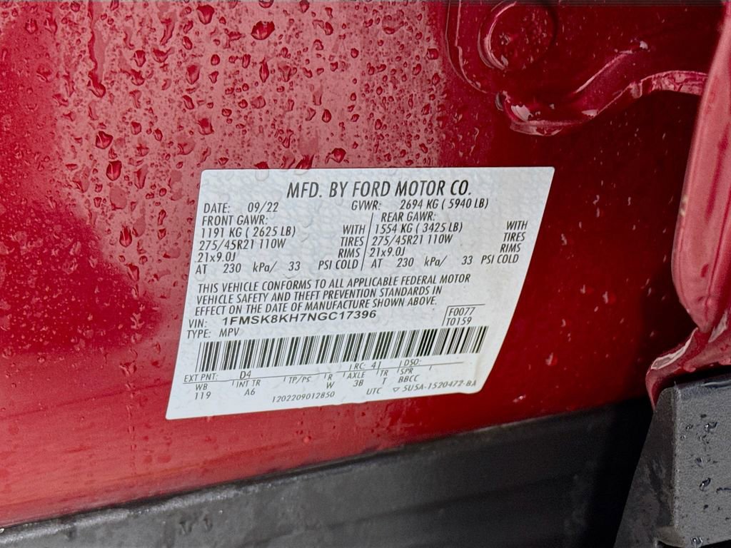 Certified 2022 Ford Explorer ST-Line w/ Class IV Trailer Tow Package image 36