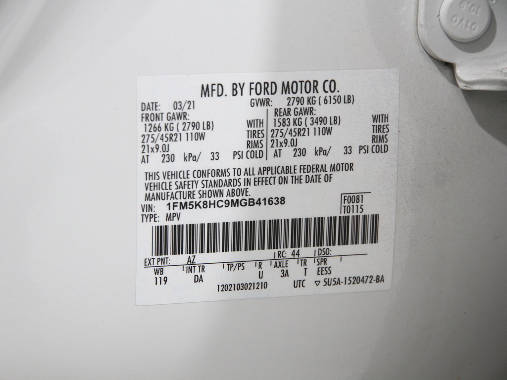 Certified 2021 Ford Explorer Platinum w/ Equipment Group 601A image 24