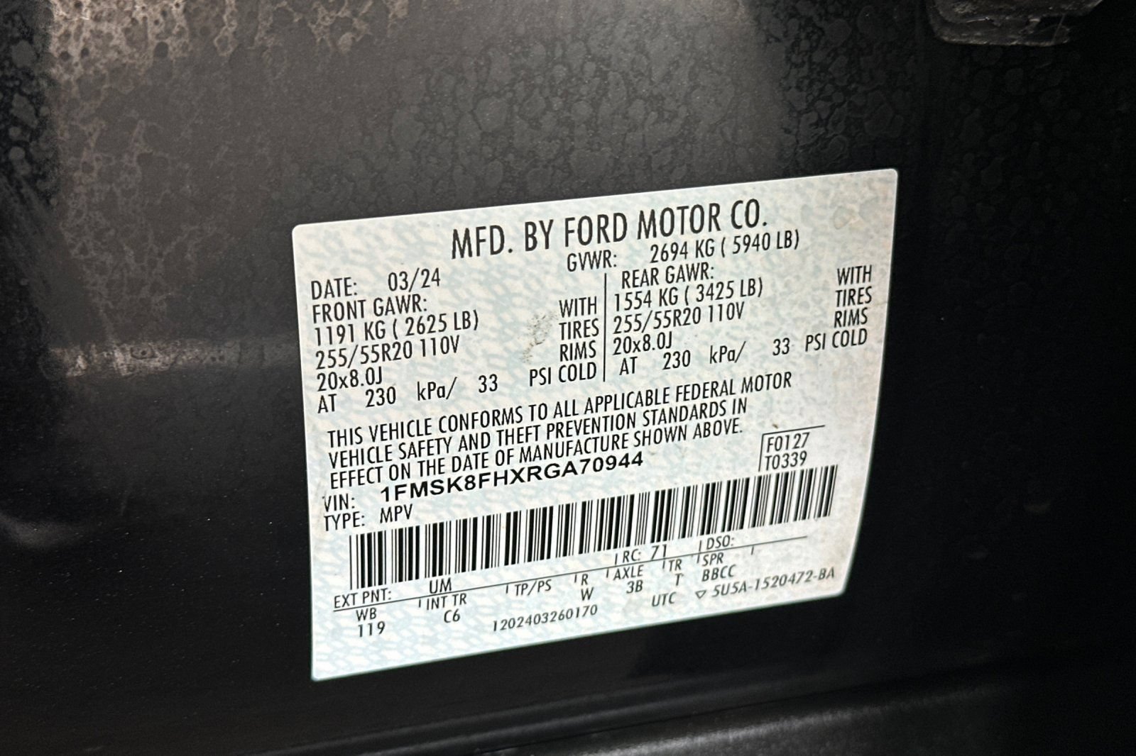 Certified 2024 Ford Explorer Limited AWD/4WD image 31
