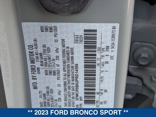 Certified 2023 Ford Bronco Sport Big Bend w/ Convenience Package image 24