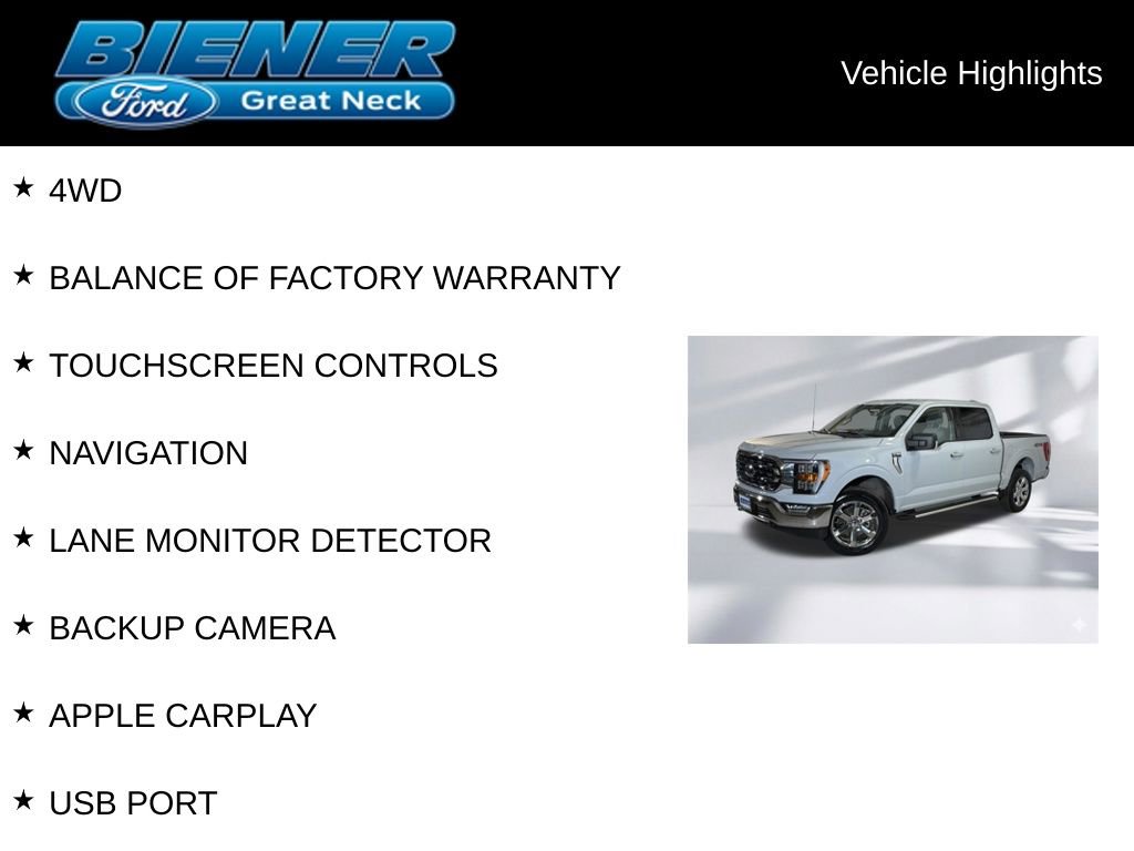 Certified 2023 Ford F150 XLT w/ Equipment Group 302A High AWD/4WD image 9