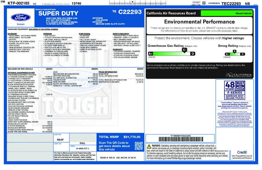 Certified 2026 Ford F250 XLT w/ XLT Premium Package AWD/4WD image 8