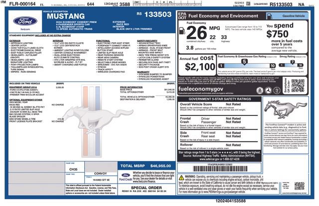 Certified 2024 Ford Mustang Premium RWD image 5