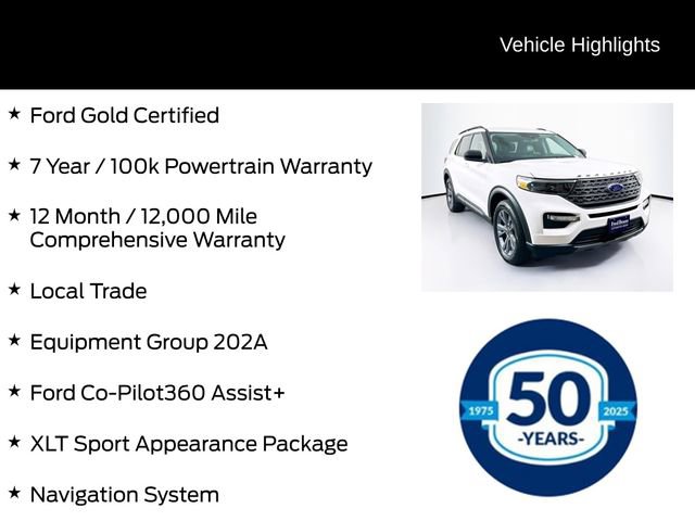 Certified 2023 Ford Explorer XLT w/ Equipment Group 202A image 6