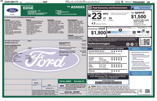 Certified 2023 Ford Edge SEL w/ Convenience Package AWD/4WD image 24