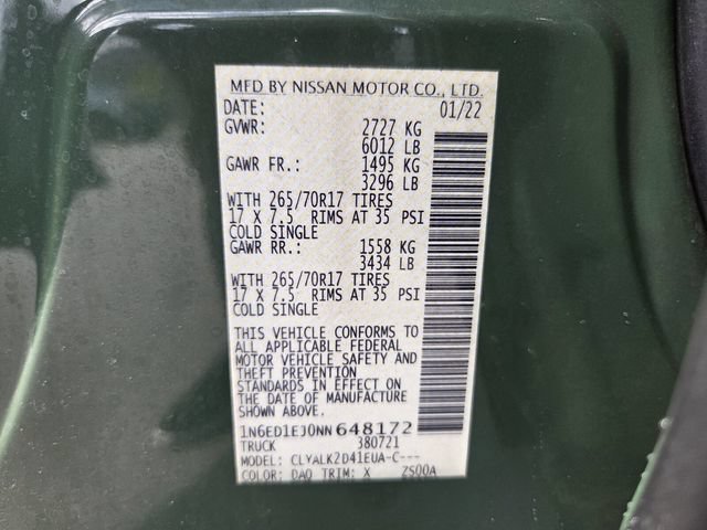 Used 2022 Nissan Frontier Pro-X RWD image 21