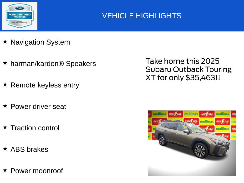 Used 2025 Subaru Outback Touring XT AWD/4WD image 18