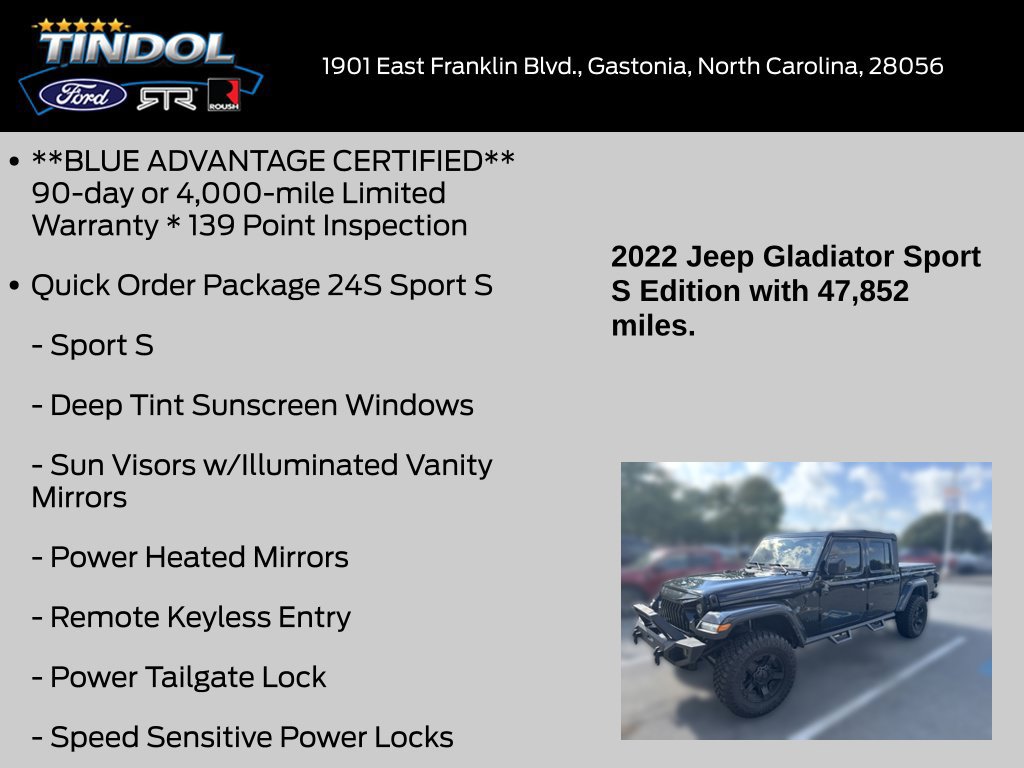 Used 2022 Jeep Gladiator Sport AWD/4WD image 13