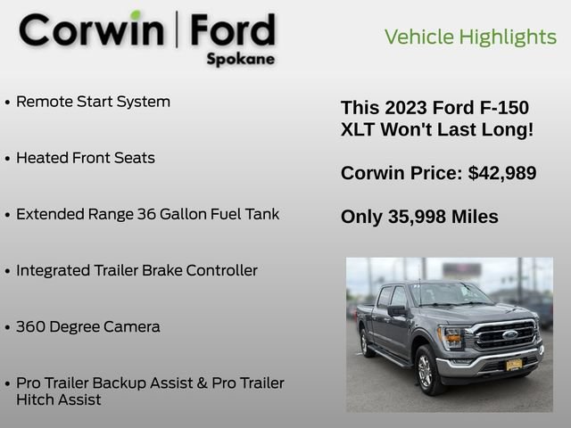 Certified 2023 Ford F150 XLT w/ Equipment Group 302A High AWD/4WD image 13