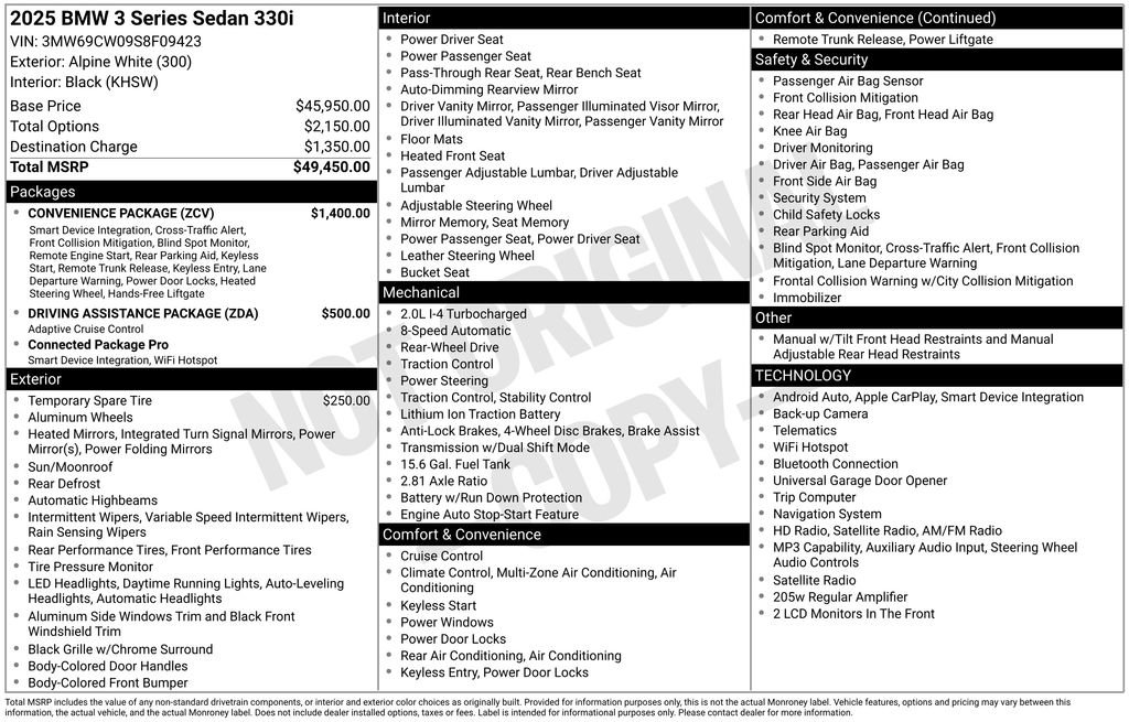 Used 2025 BMW 330i Sedan RWD image 37