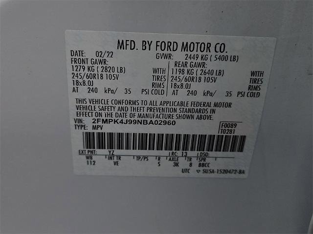 Certified 2022 Ford Edge SEL w/ Convenience Package image 11