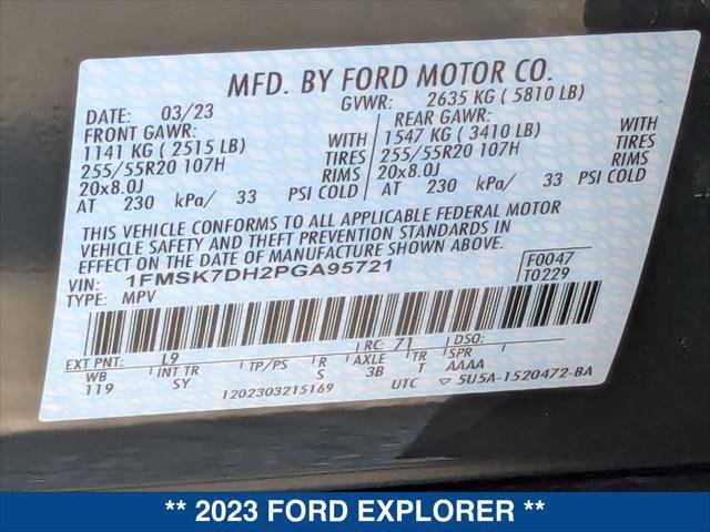 Certified 2023 Ford Explorer XLT w/ Equipment Group 202A image 25