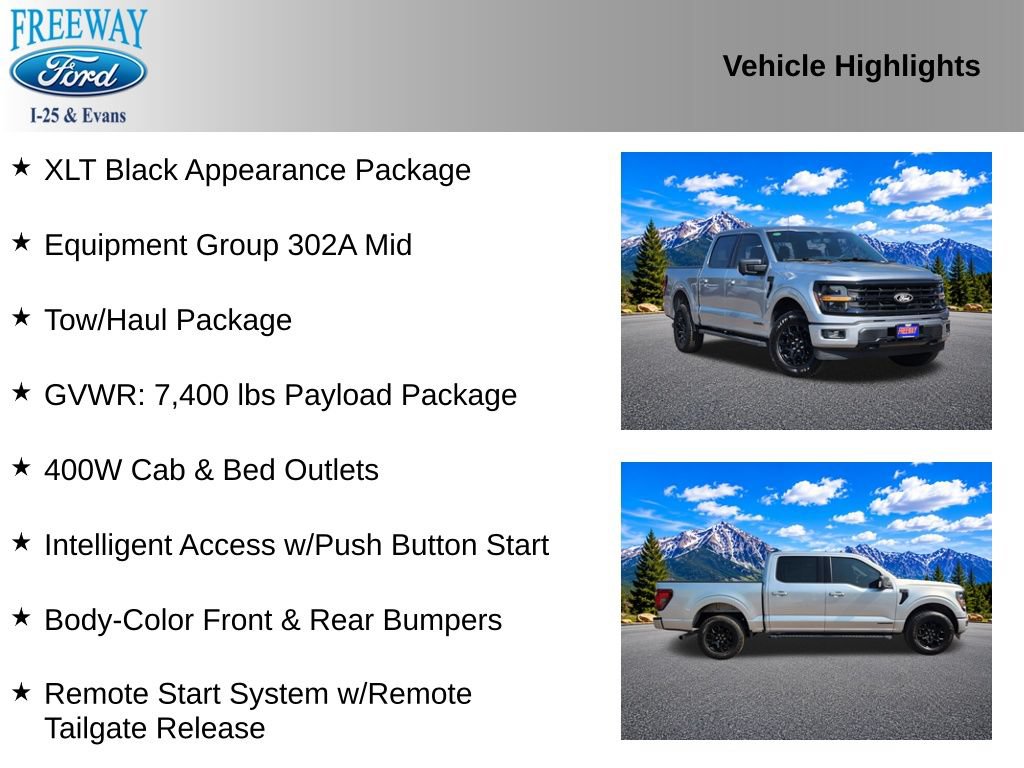 Certified 2024 Ford F150 XLT w/ Equipment Group 302A MID AWD/4WD image 2