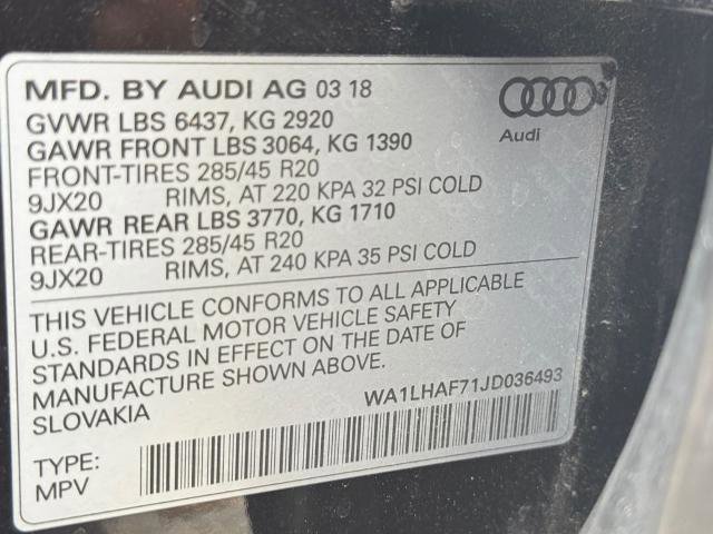 Used 2018 Audi Q7 2.0T Premium Plus w/ Premium Plus Package AWD/4WD image 28