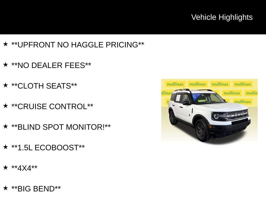 Certified 2023 Ford Bronco Sport Big Bend AWD/4WD image 12