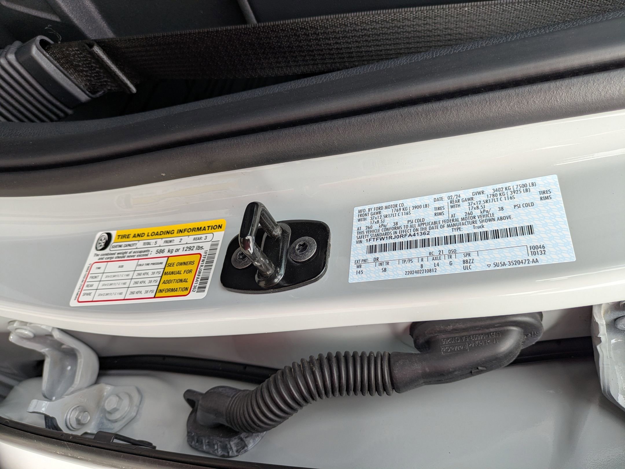 Certified 2024 Ford F150 Raptor w/ Equipment Group 803A Raptor R image 47