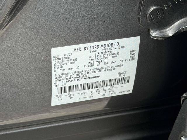 Certified 2023 Ford Explorer Platinum w/ Class IV Trailer Tow Package AWD/4WD image 36