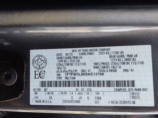 Certified 2025 Ford F150 XLT w/ Equipment Group 302A MID AWD/4WD image 25