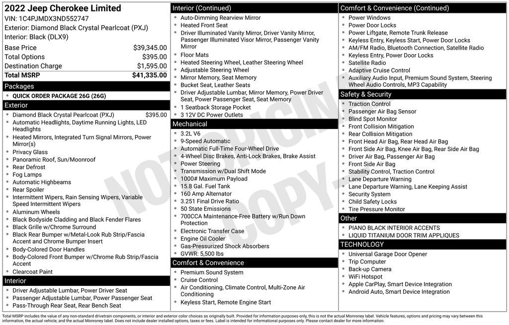 Used 2022 Jeep Cherokee Limited image 9