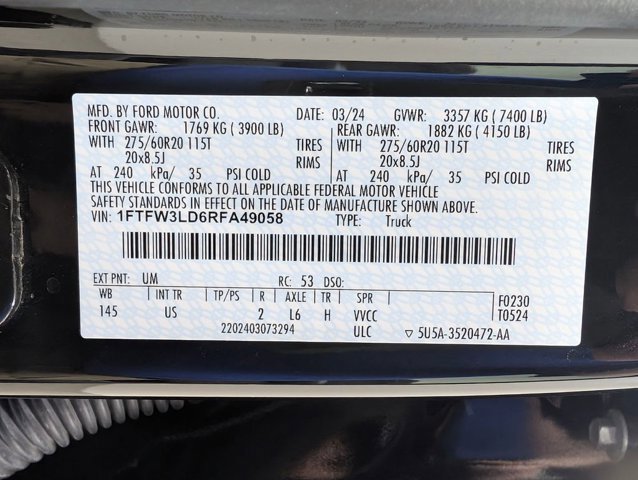 Certified 2024 Ford F150 XLT w/ Equipment Group 302A MID image 29