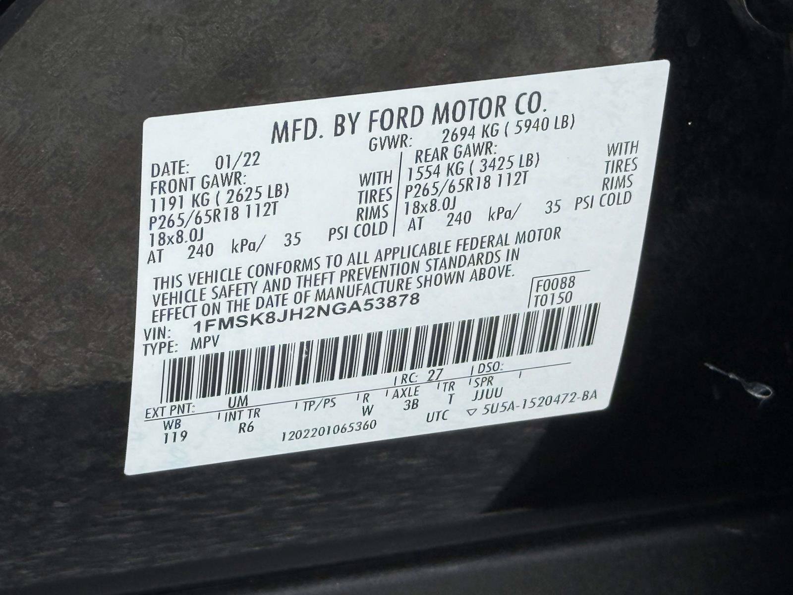 Certified 2022 Ford Explorer Timberline AWD/4WD image 34
