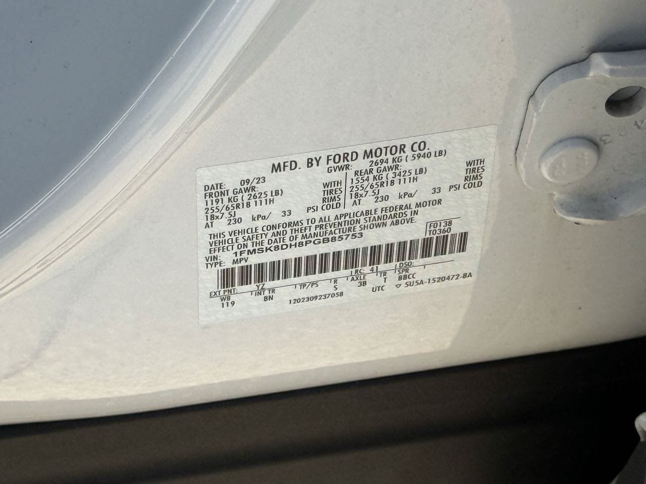 Certified 2023 Ford Explorer XLT AWD/4WD image 32