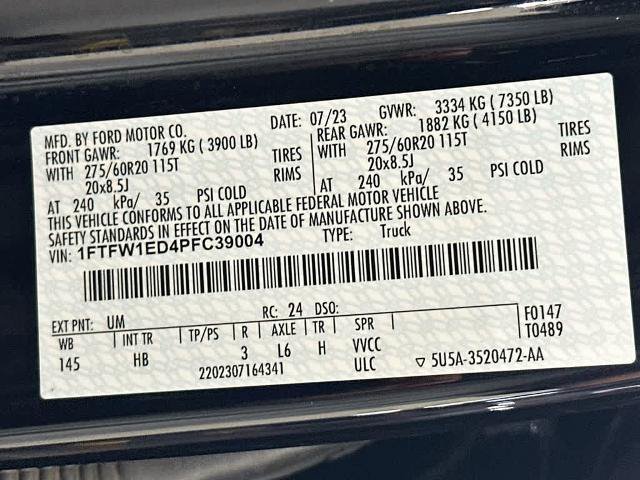Certified 2023 Ford F150 Lariat w/ Equipment Group 502A High AWD/4WD image 23