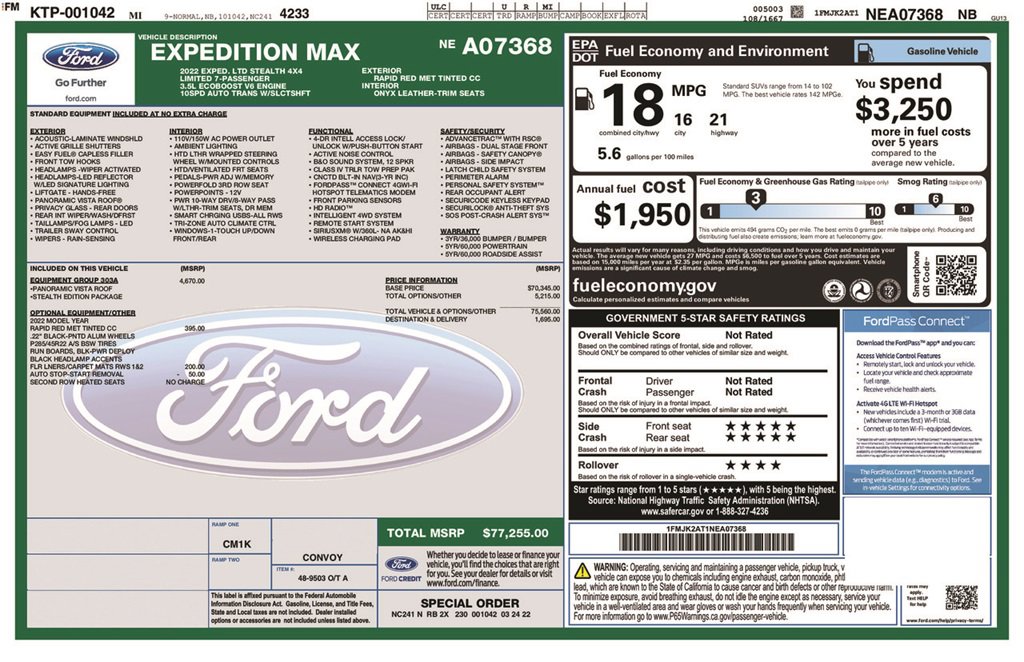 Certified 2022 Ford Expedition Max Limited image 6