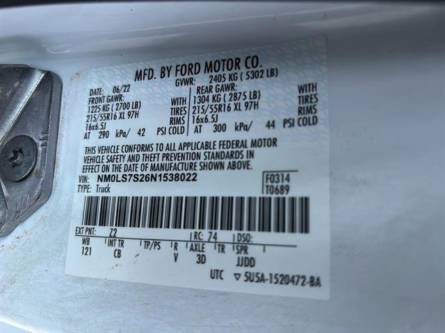 Certified 2022 Ford Transit Connect XL image 20