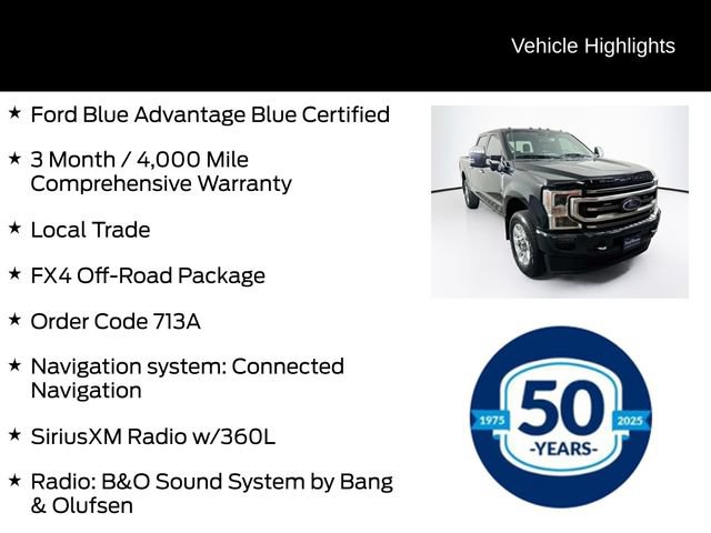 Certified 2022 Ford F350 Platinum w/ FX4 Off-Road Package AWD/4WD image 6