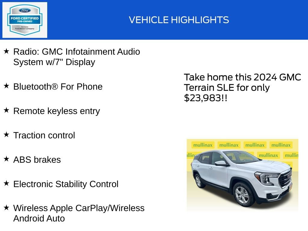 Used 2024 GMC Terrain SLE AWD/4WD image 18