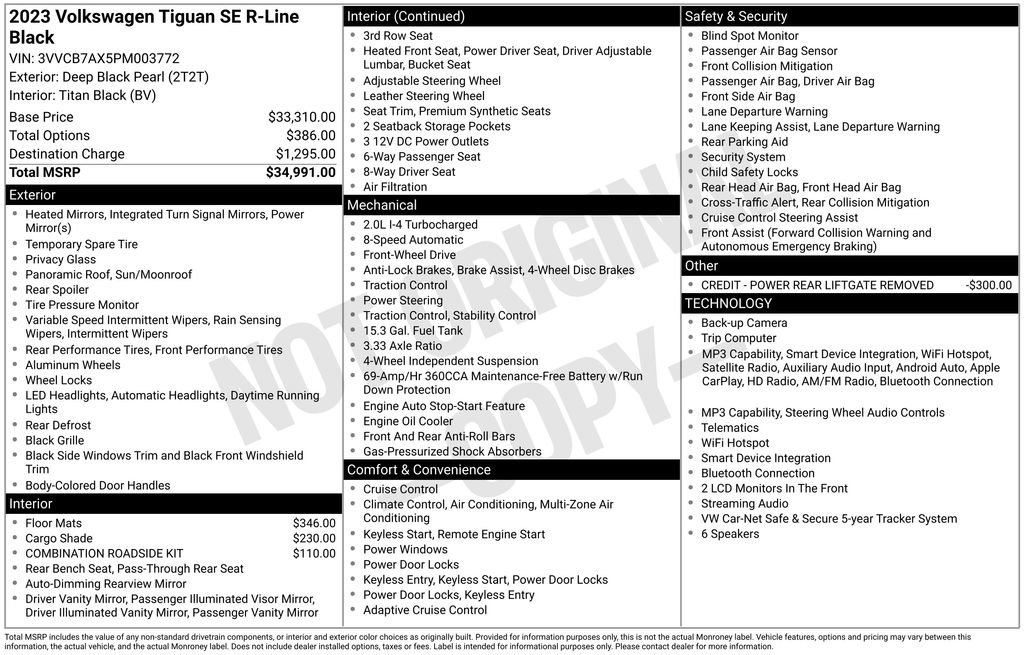 Used 2023 Volkswagen Tiguan SE R-Line FWD image 27