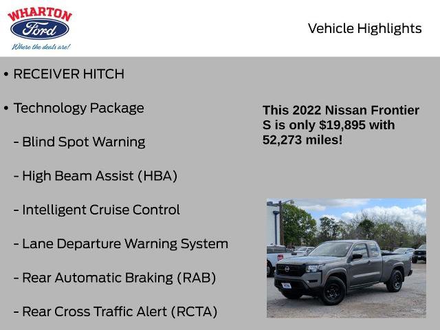 Used 2022 Nissan Frontier S w/ Technology Package RWD image 6