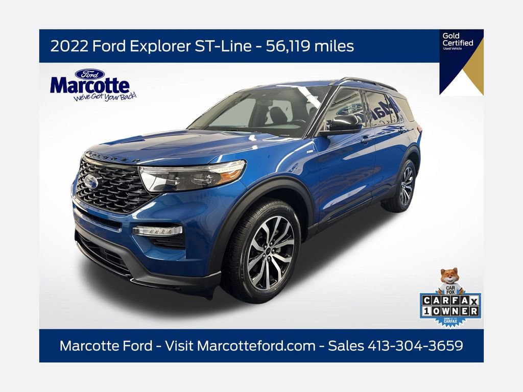 Certified 2022 Ford Explorer ST-Line w/ Class IV Trailer Tow Package
