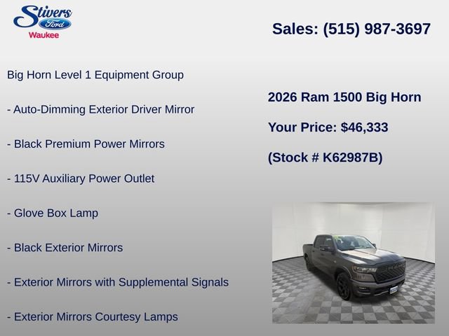 Used 2026 RAM 1500 Big Horn w/ Night Edition AWD/4WD image 16