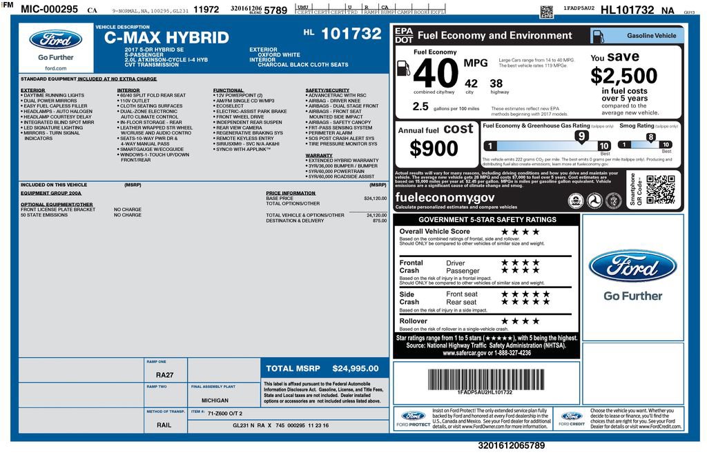 Certified 2017 Ford C-MAX SE FWD image 2
