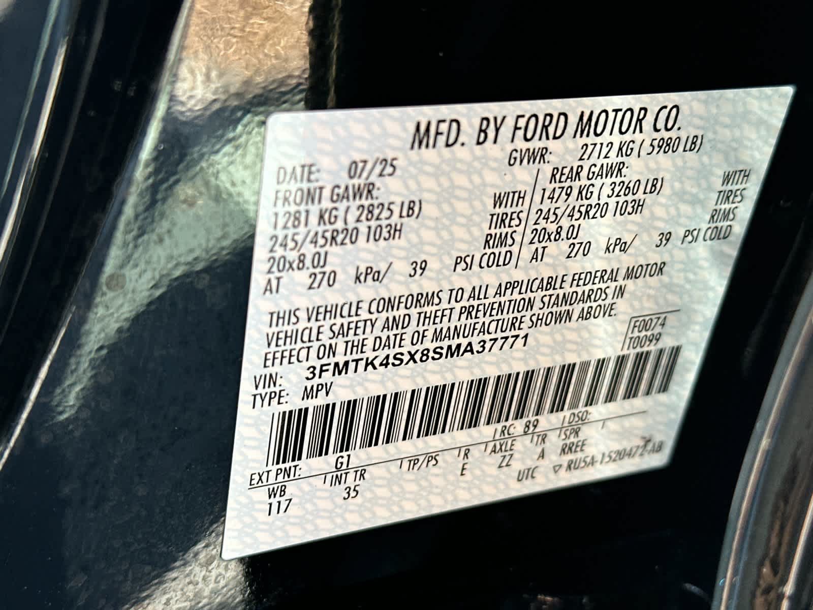 Certified 2025 Ford Mustang Mach-E GT AWD/4WD image 27