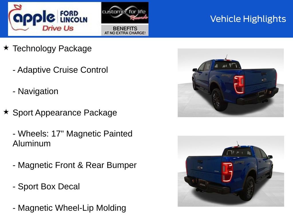 Certified 2019 Ford Ranger XLT w/ Equipment Group 302A Luxury image 13